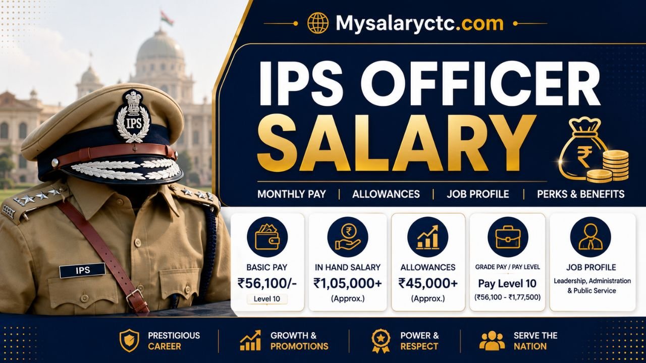 IPS Officer Salary 2026: Rank-Wise Pay Scale & Monthly Breakdown