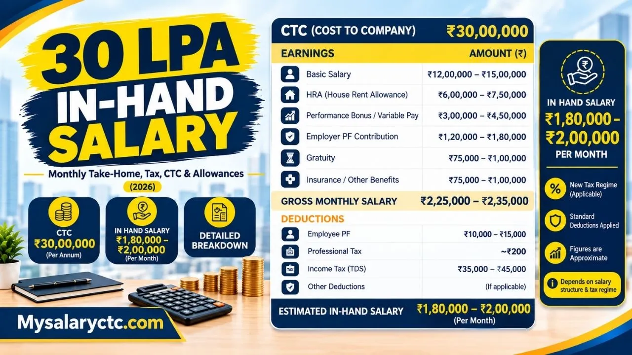 7.5 LPA In Hand Salary: Monthly Take-Home & CTC (2026)