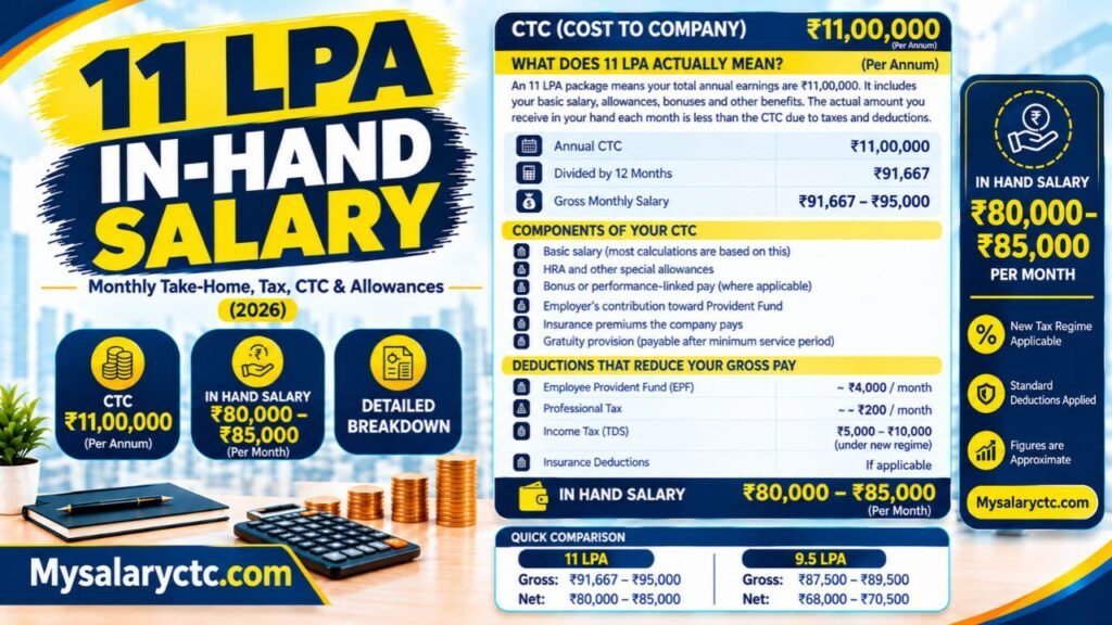 11 LPA In Hand Salary in India: How Much Will You Actually Get Every Month?